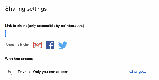 Google Drive Change Access